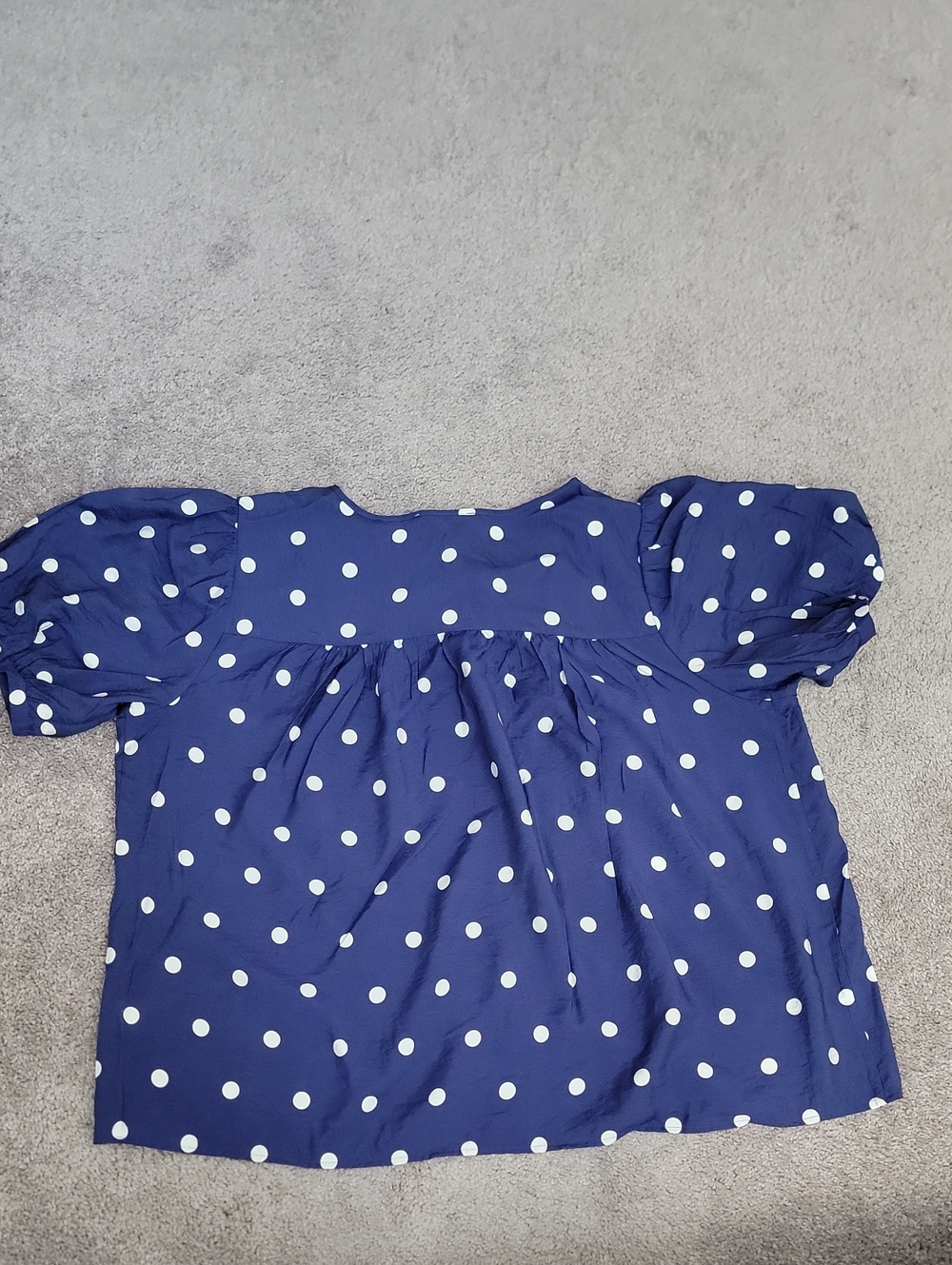 Rose & Olive Polka Dot Blouse in Blue & White Size 2x NWT - Picture 2 of 10